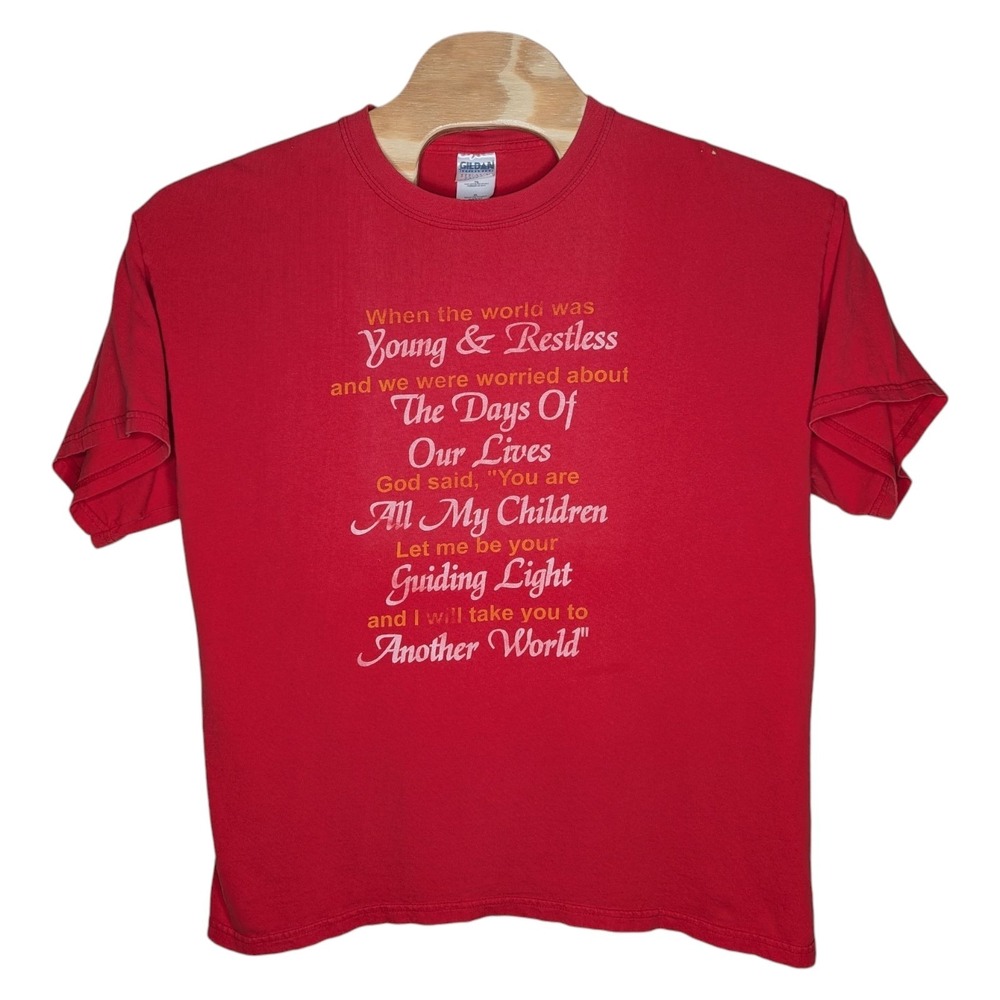 Vintage Soap Opera God Quote T Shirt XL Young & Restless Days Of Our Lives World
